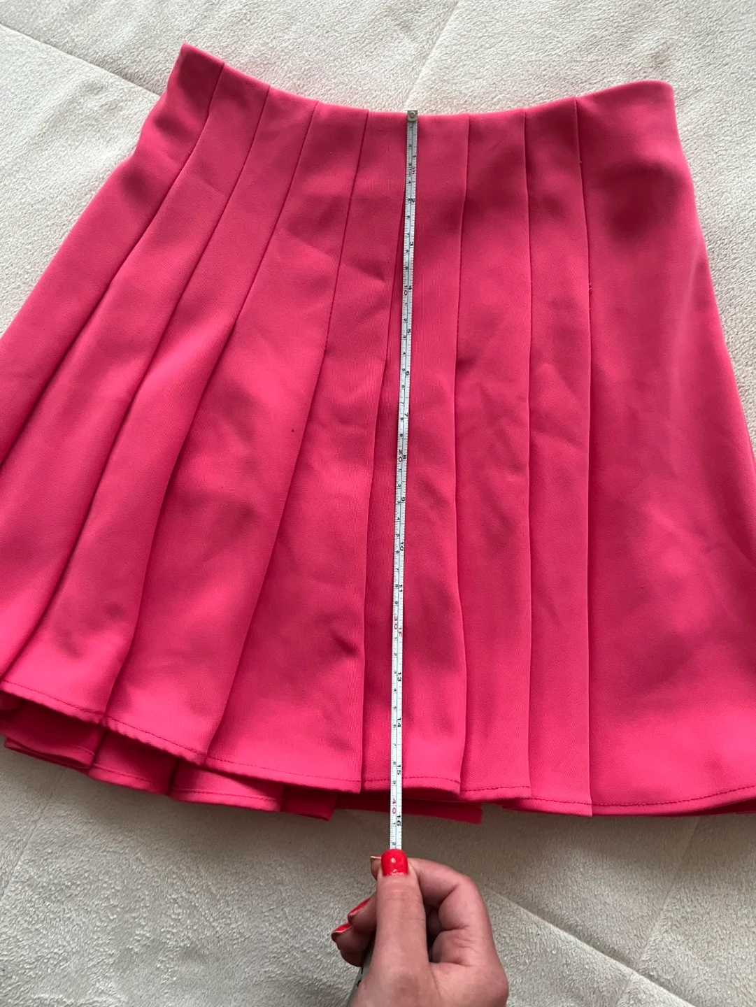 Pink Pleated Skirt, Size Small image indicator(6)