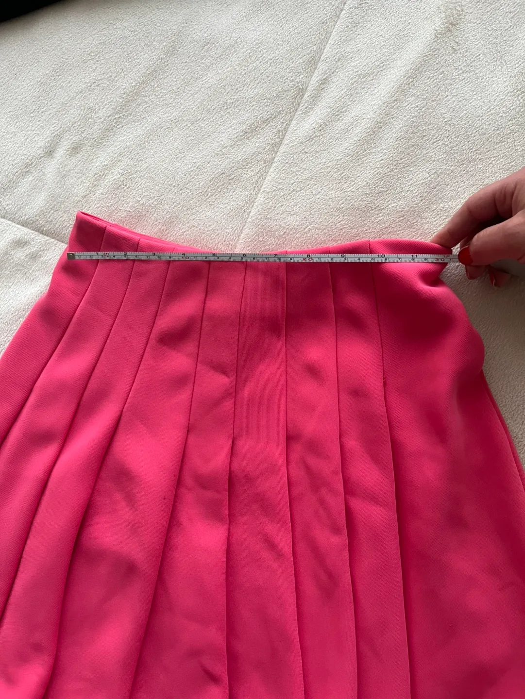 Pink Pleated Skirt, Size Small image indicator(3)