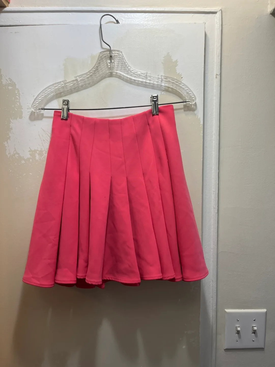 Pink Pleated Skirt, Size Small image indicator(8)