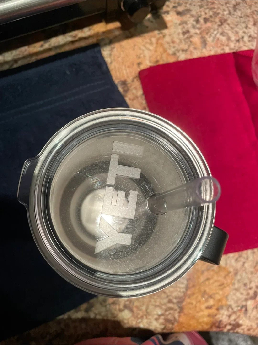 YETI Black Tumbler with Handle & Straw image indicator(2)