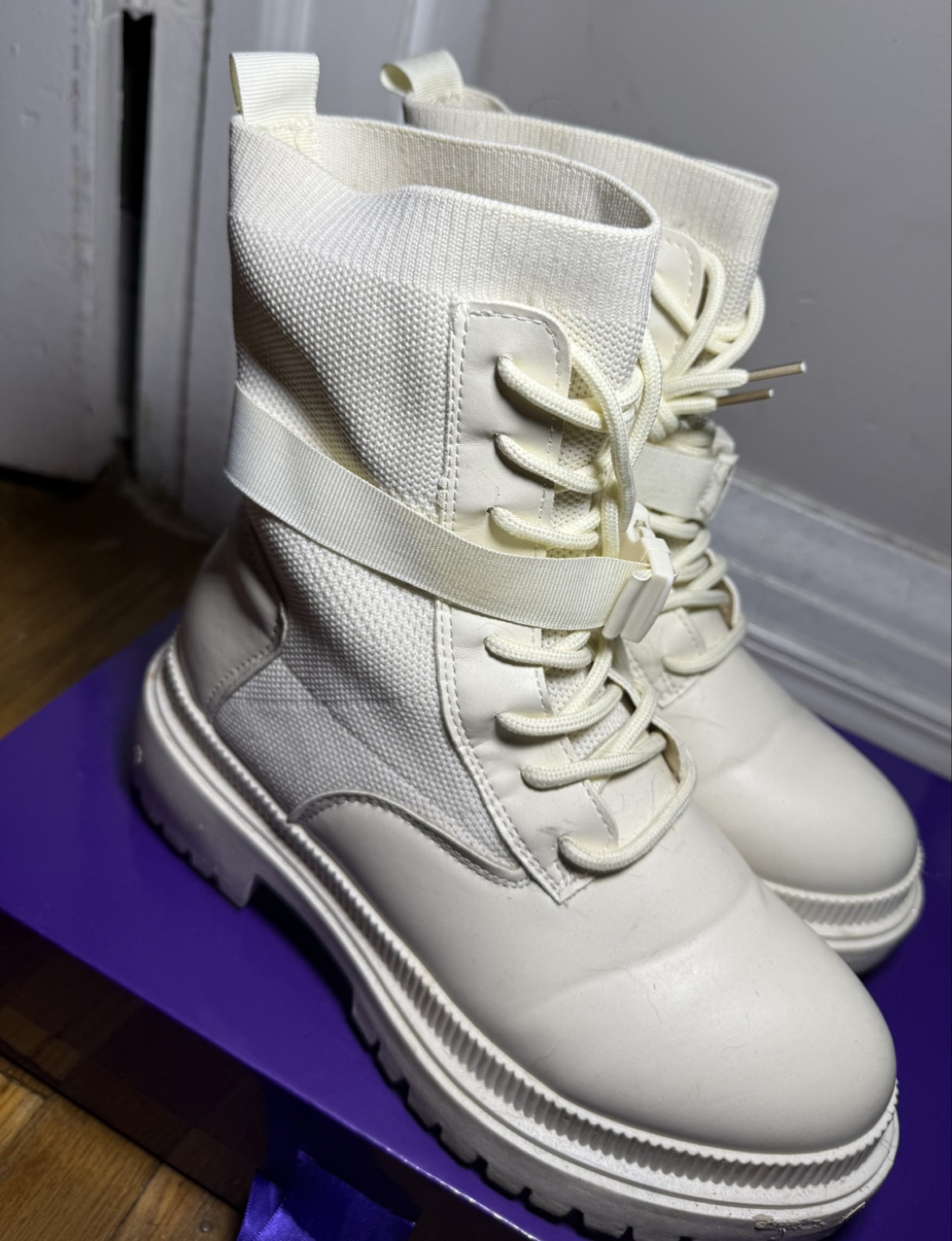 Beige Ankle Boots