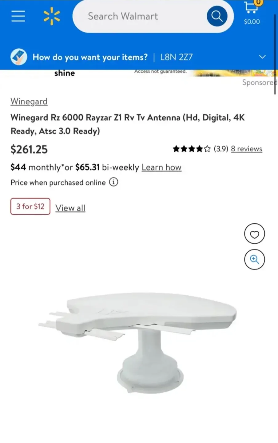 Winegard RZ-6035 TV Antenna image indicator(10)