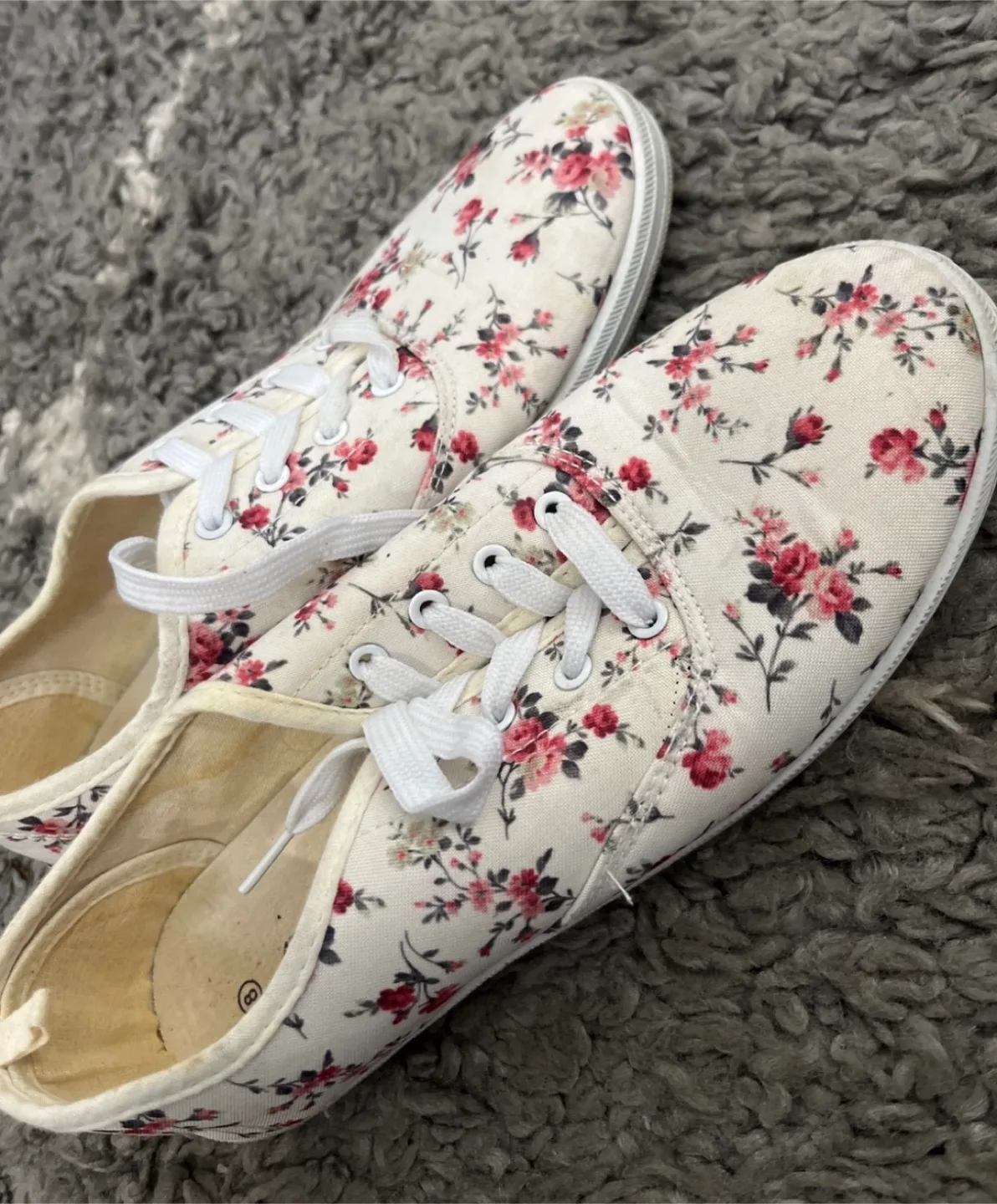 Ardene Floral Print Sneakers - Size 8 image indicator(2)