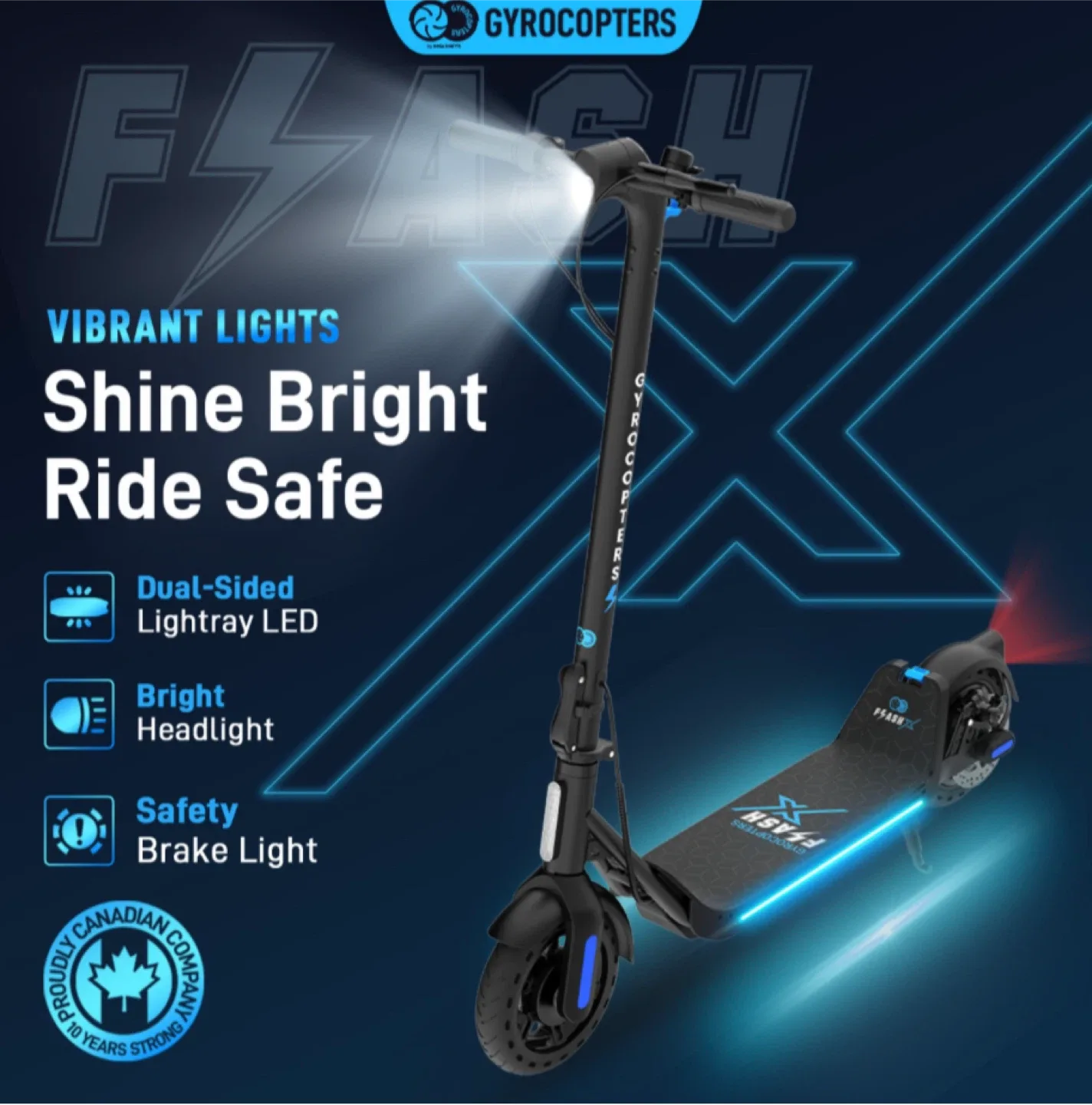 GyroCopters Flash X Electric Scooter - New! image indicator(2)