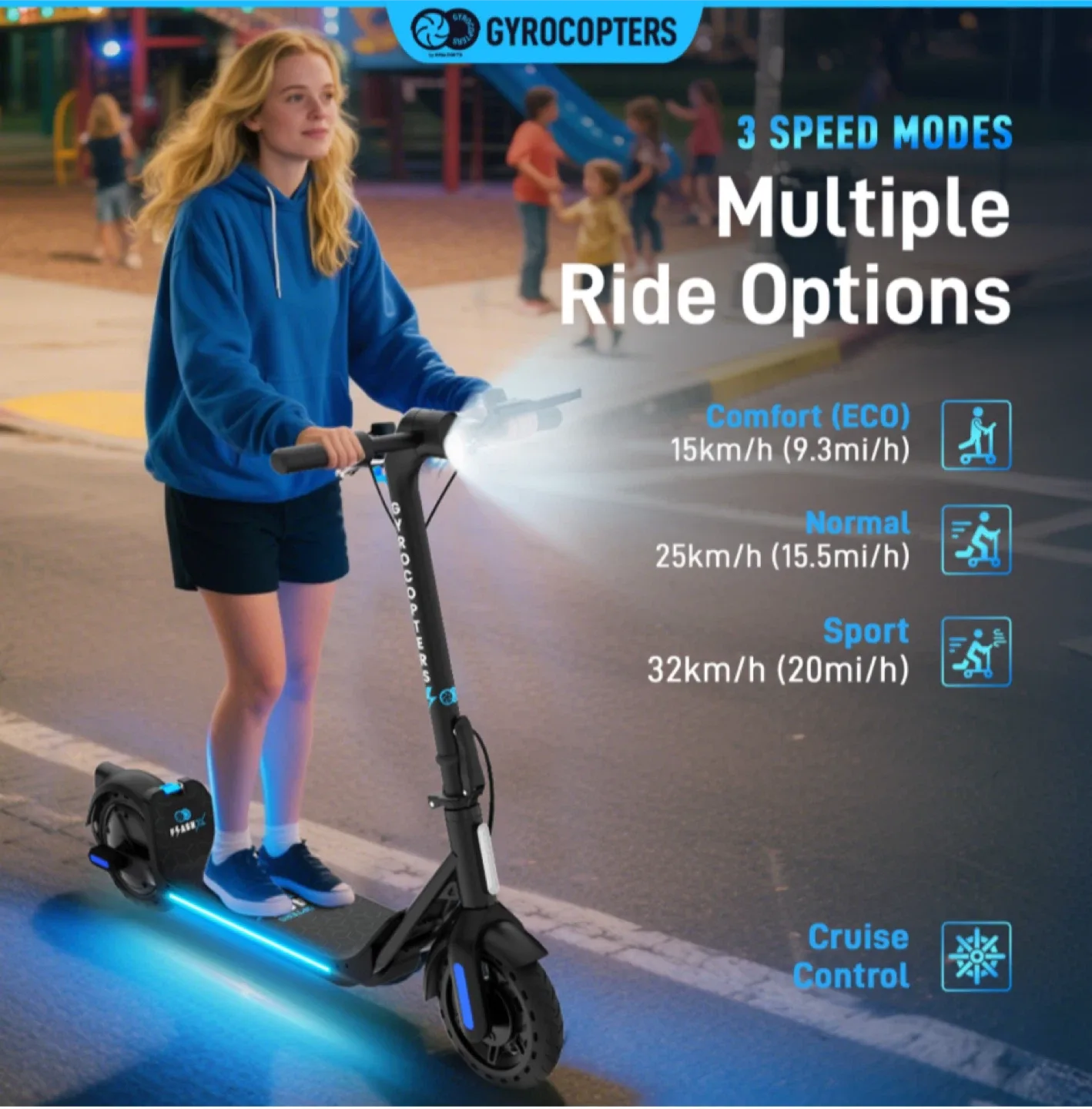 GyroCopters Flash X Electric Scooter - New! image indicator(4)