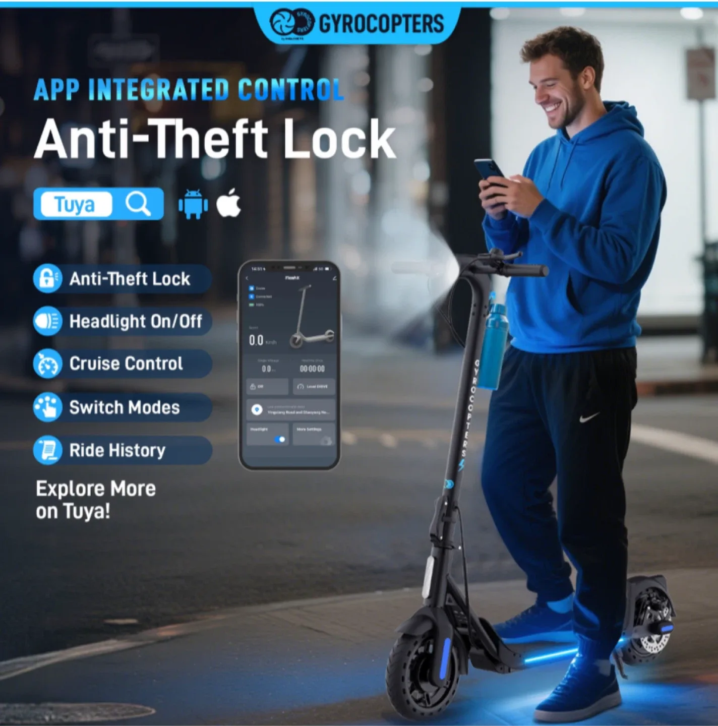 GyroCopters Flash X Electric Scooter - New! image indicator(6)