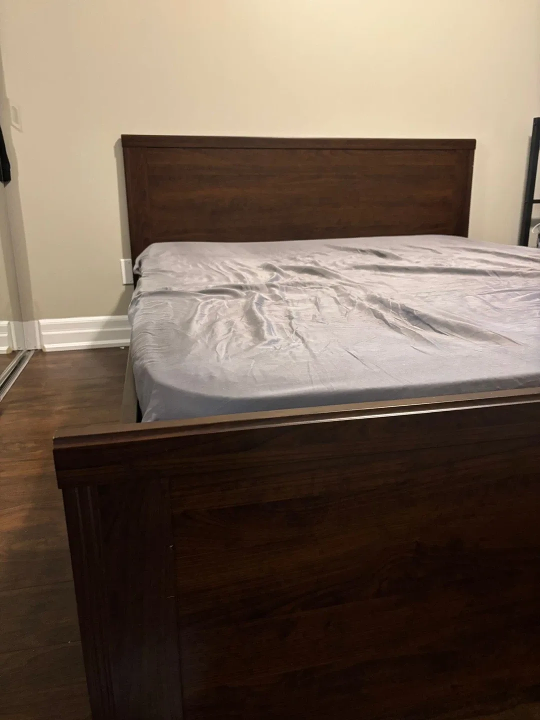 Dark Wood Bed Ikea thumbnail