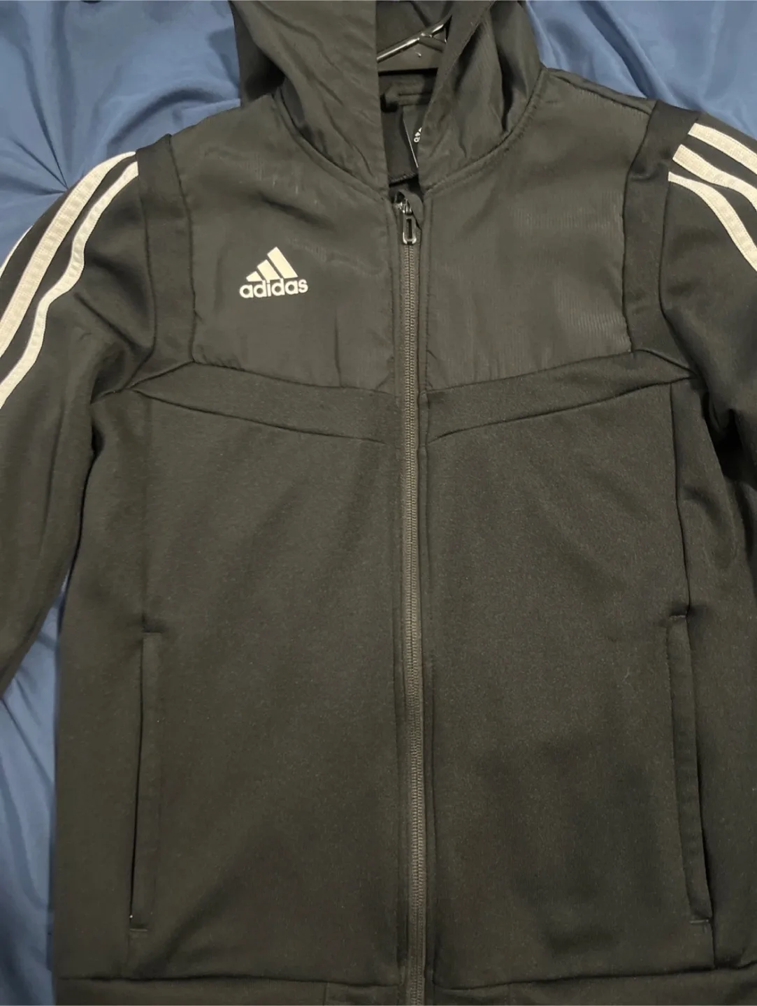 Adidas Black Jacket Size M (11-12Y) image indicator(2)