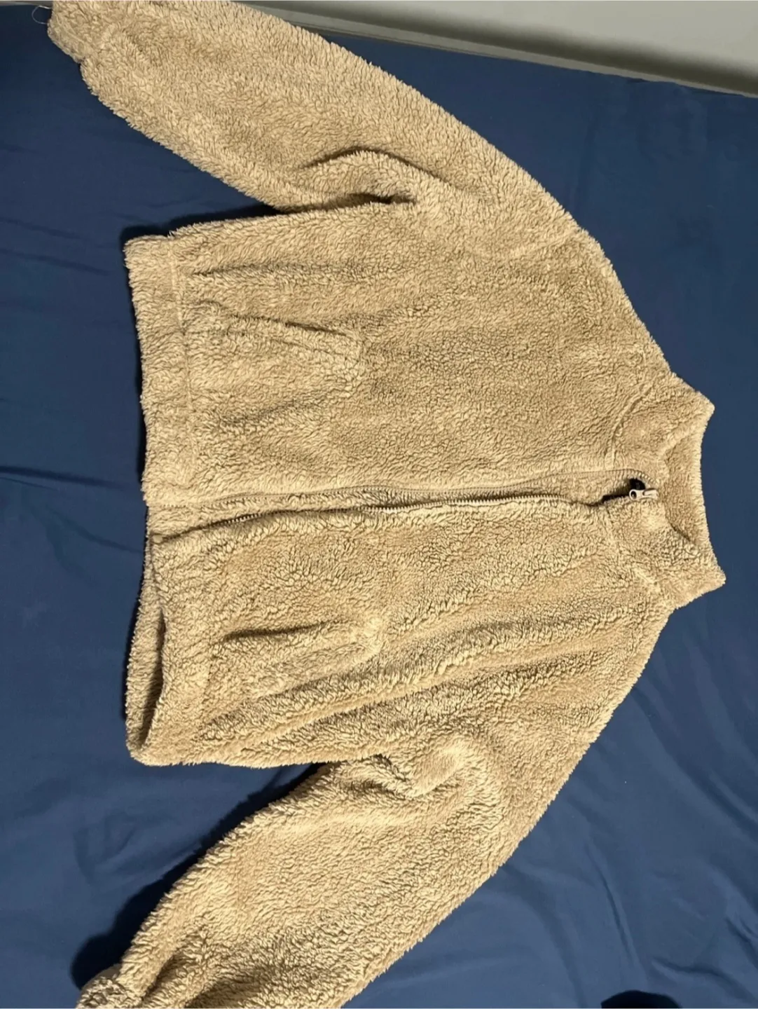 Beige Fleece Jacket - Size M thumbnail