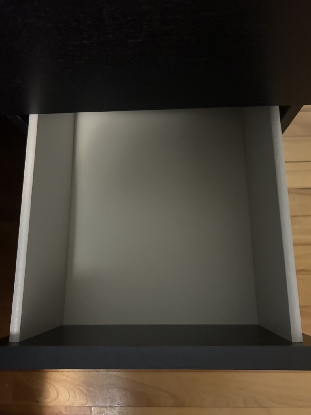 Black 2-Drawer Nightstand - photo 5
