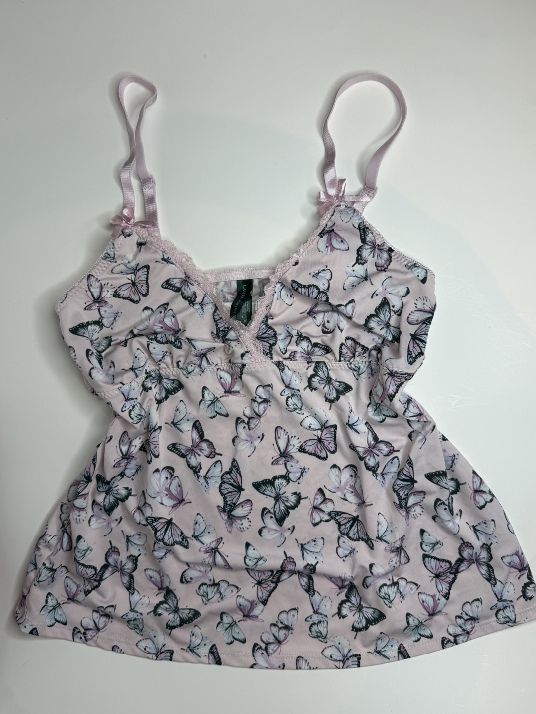 Pink Butterfly Cami - Size S