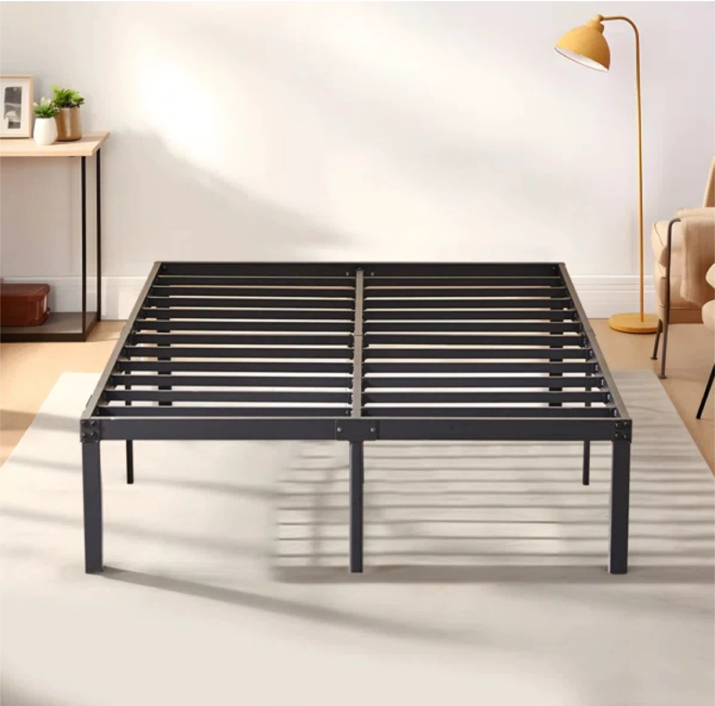 14’’ Queen Metal Bed Frame - Black