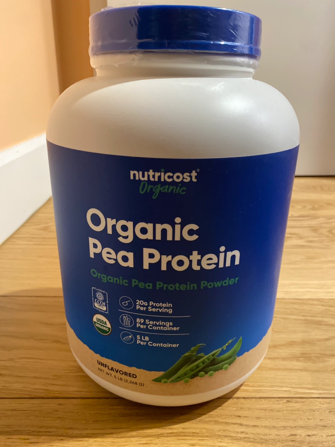 Nutricost Organic Pea Protein Powder - 5 lb