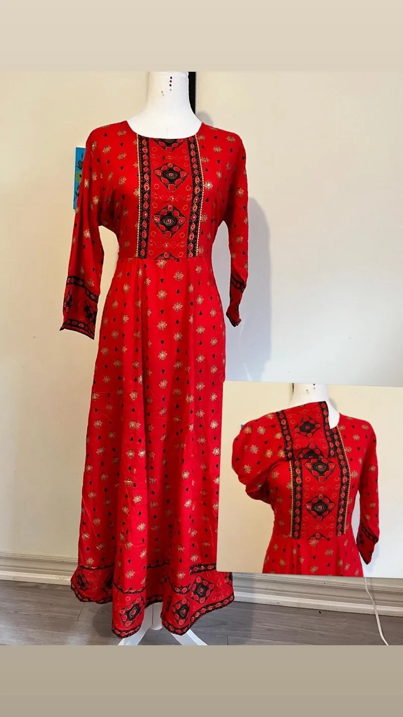 Long Indian Ethnic frocks image indicator(4)