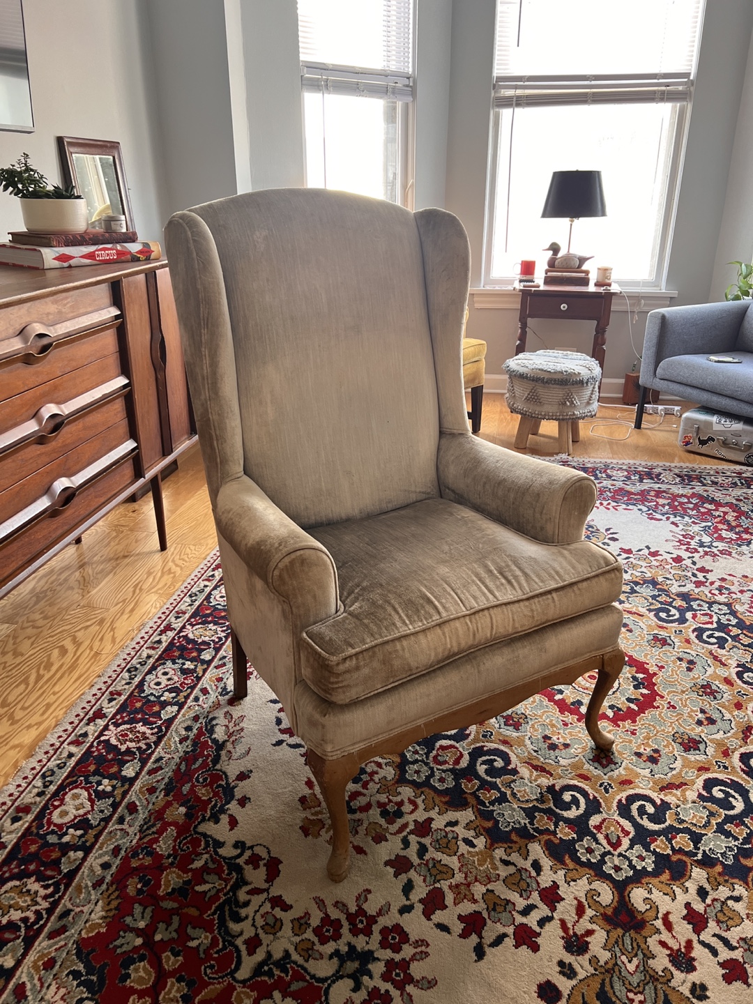 Wingback Armchair - Beige
