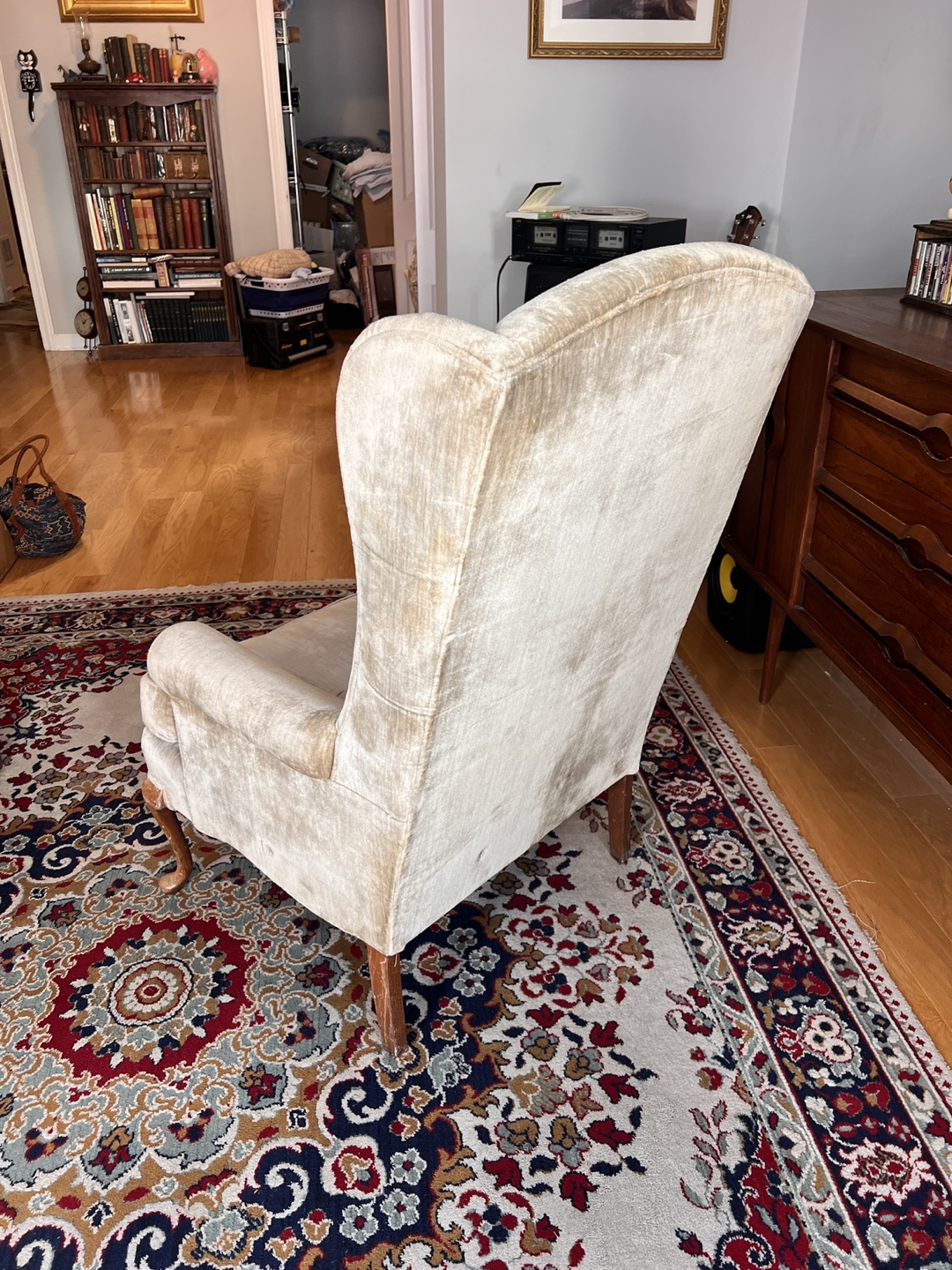 Wingback Armchair - Beige - photo 3
