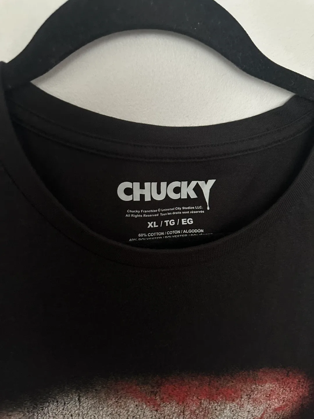 Chucky 'Wanna Play' Black T-Shirt - XL image indicator(5)