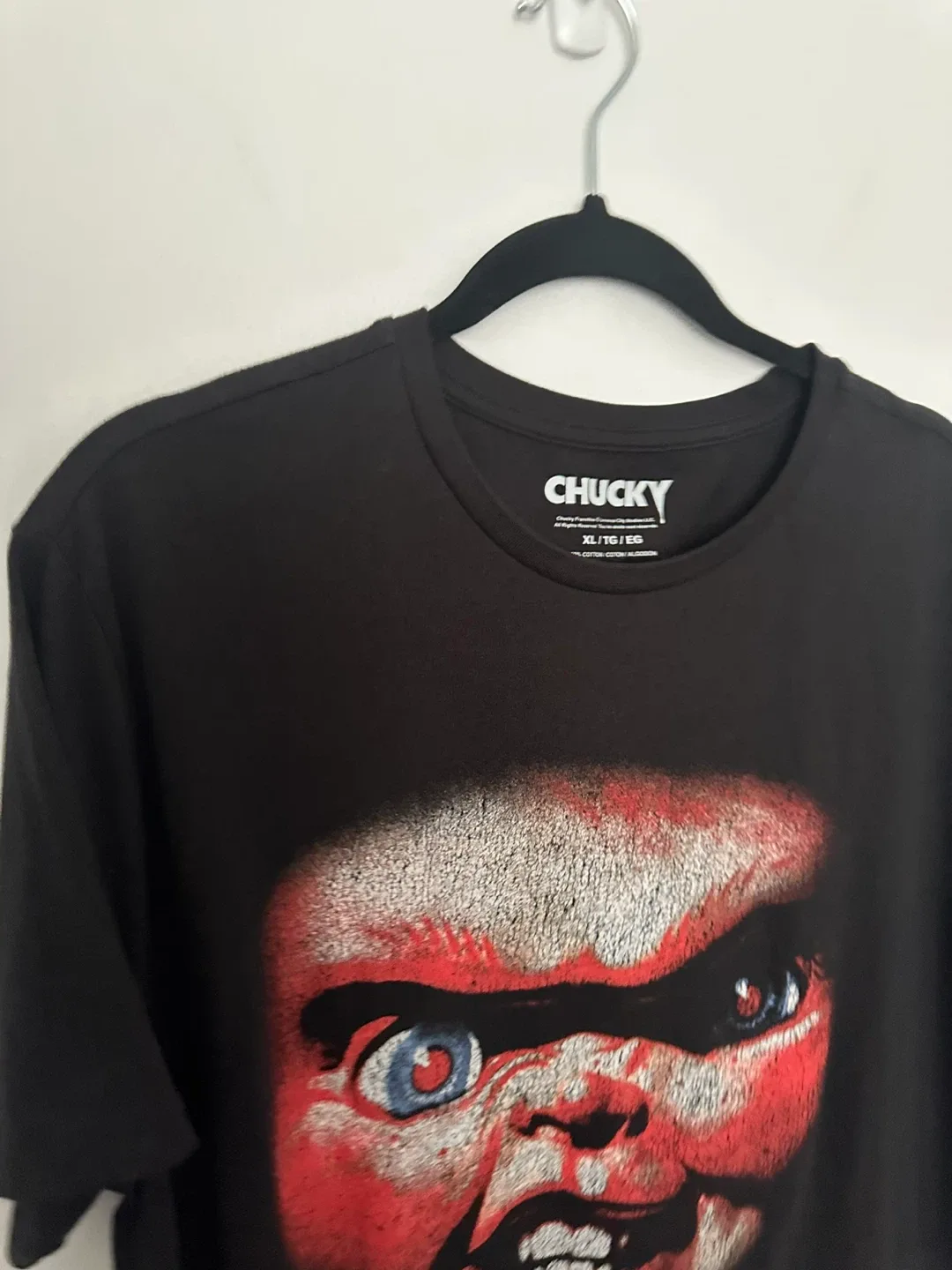 Chucky 'Wanna Play' Black T-Shirt - XL image indicator(8)