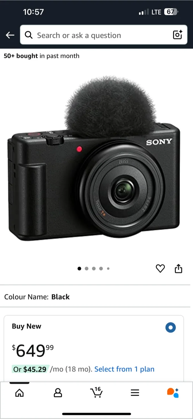 Sony ZV-1F Vlog Camera - Black image indicator(4)