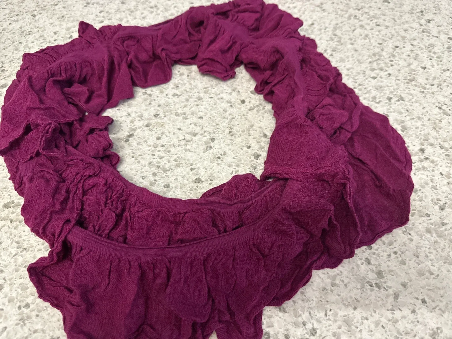 Purple Ruffle Scarf - Free 🥕 thumbnail