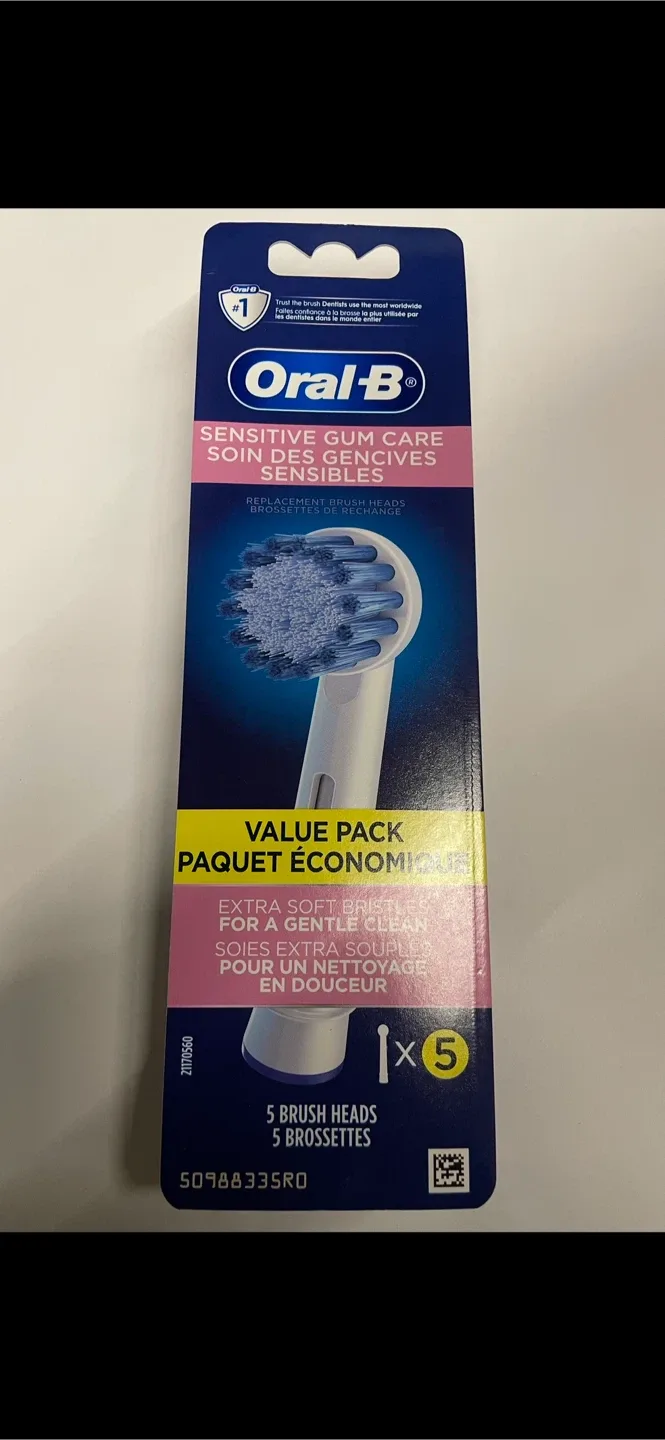 Oral-B Sensitive Gum Care Brush Heads (5 Pack) thumbnail