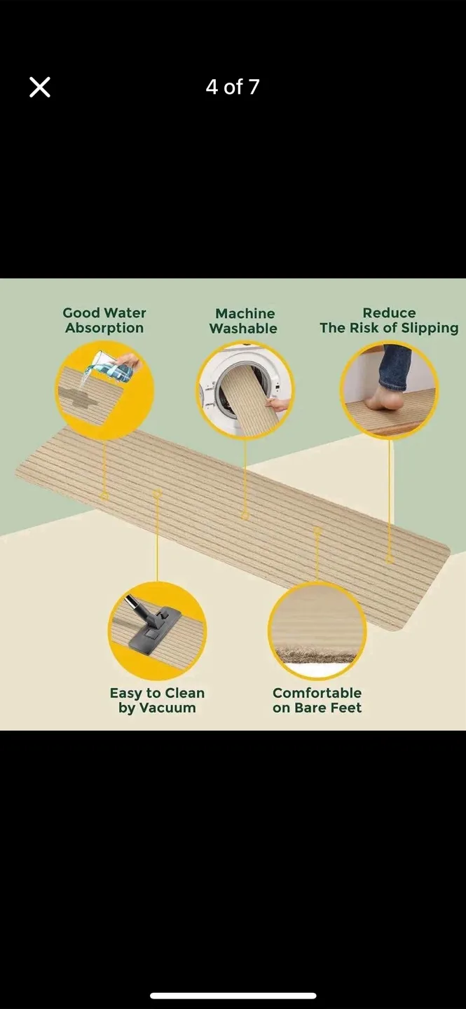 🥕 MBIGM Beige Stair Treads 8"x30" image indicator(2)