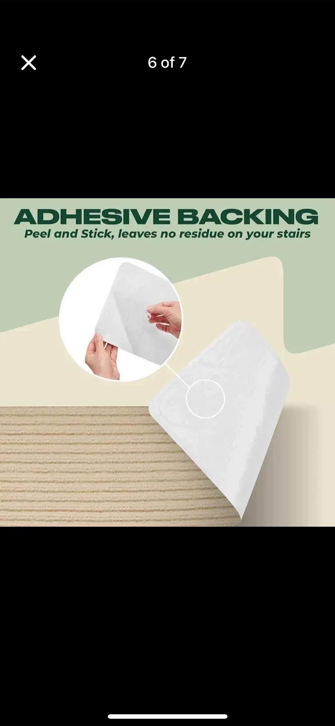 🥕 MBIGM Beige Stair Treads 8"x30" image indicator(4)