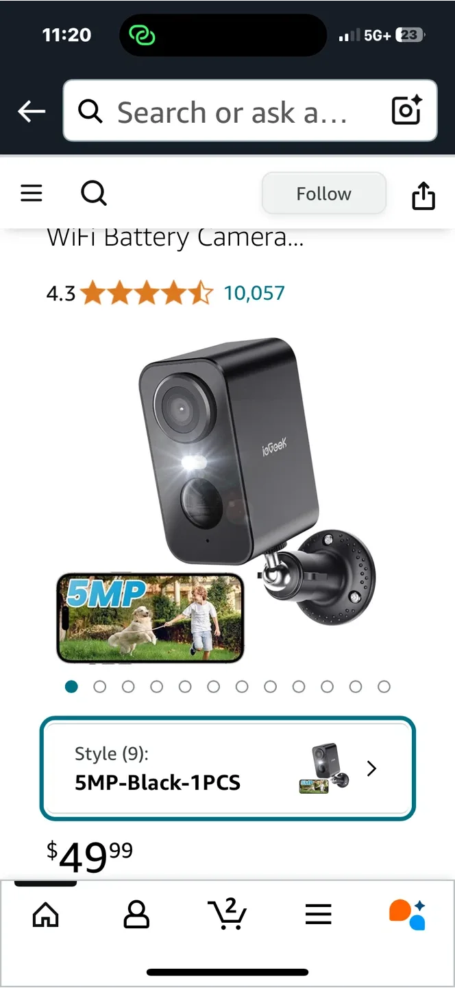 New ioGeek Wire-Free Battery Powered Camera thumbnail
