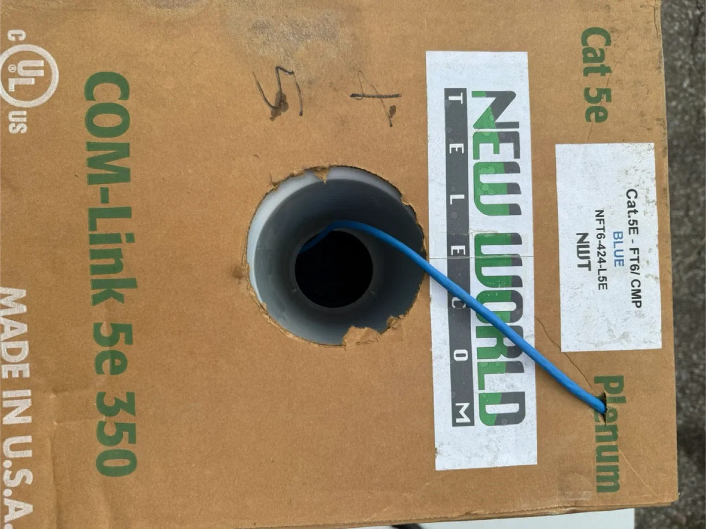 New World Telecom COM-Link 5e 350 Cat5e Cable thumbnail