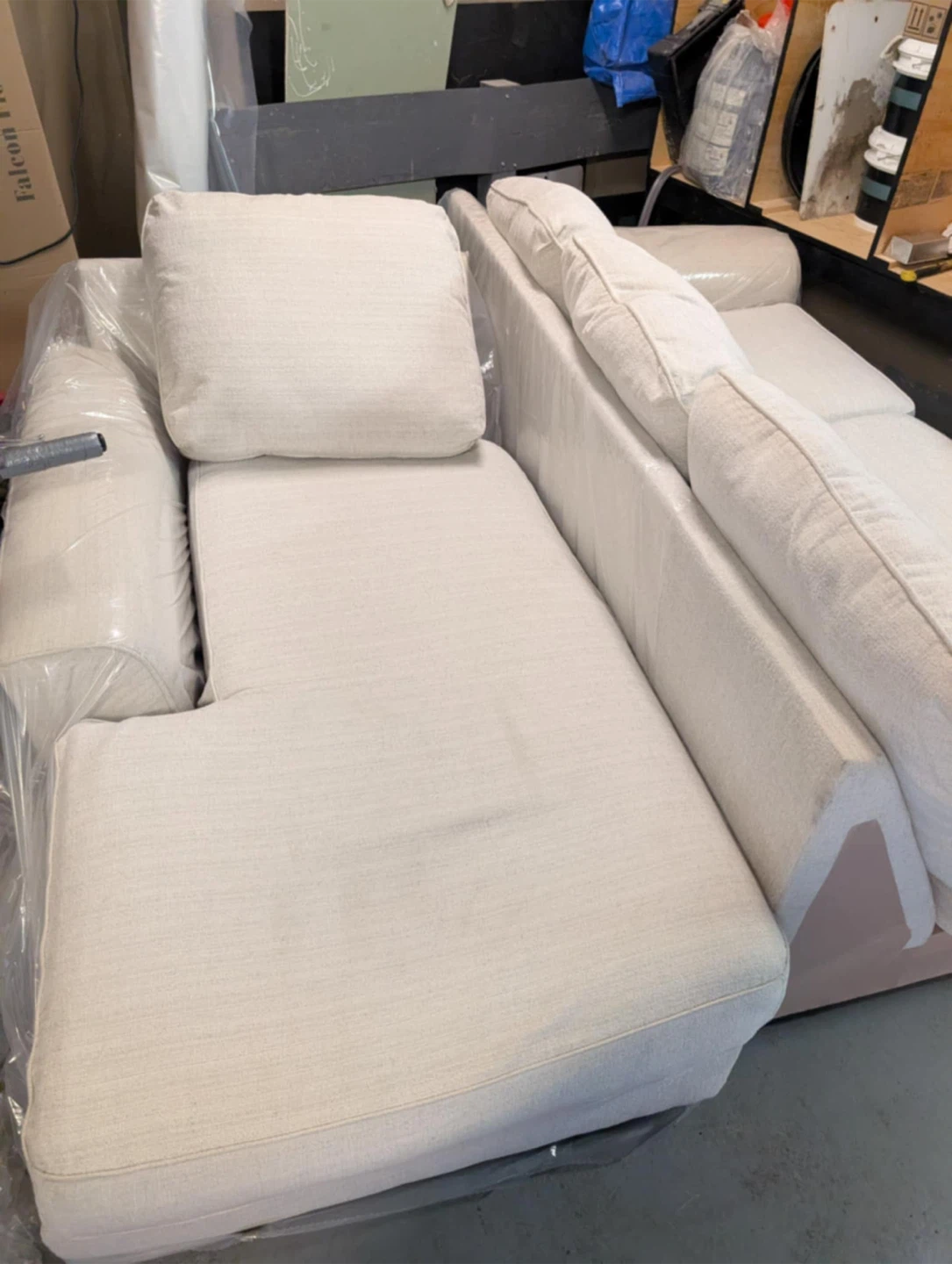 Sectional Sofa - Light Beige - photo 4