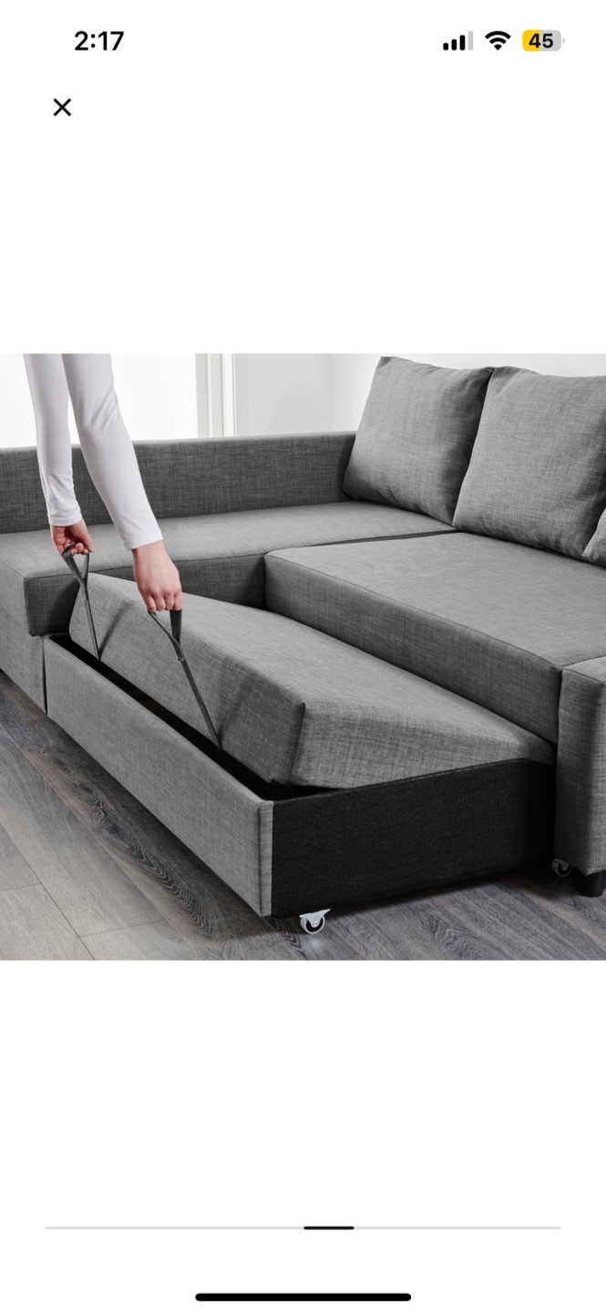IKEA Friheten Sleeper Sofa with Storage - Grey - photo 4