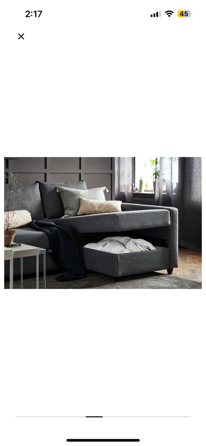 IKEA Friheten Sleeper Sofa with Storage - Grey - photo 5