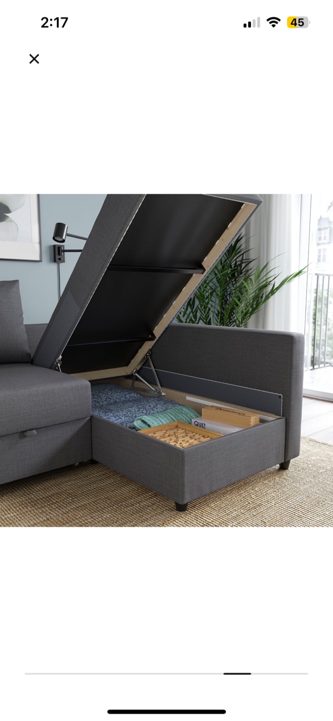 IKEA Friheten Sleeper Sofa with Storage - Grey - photo 3