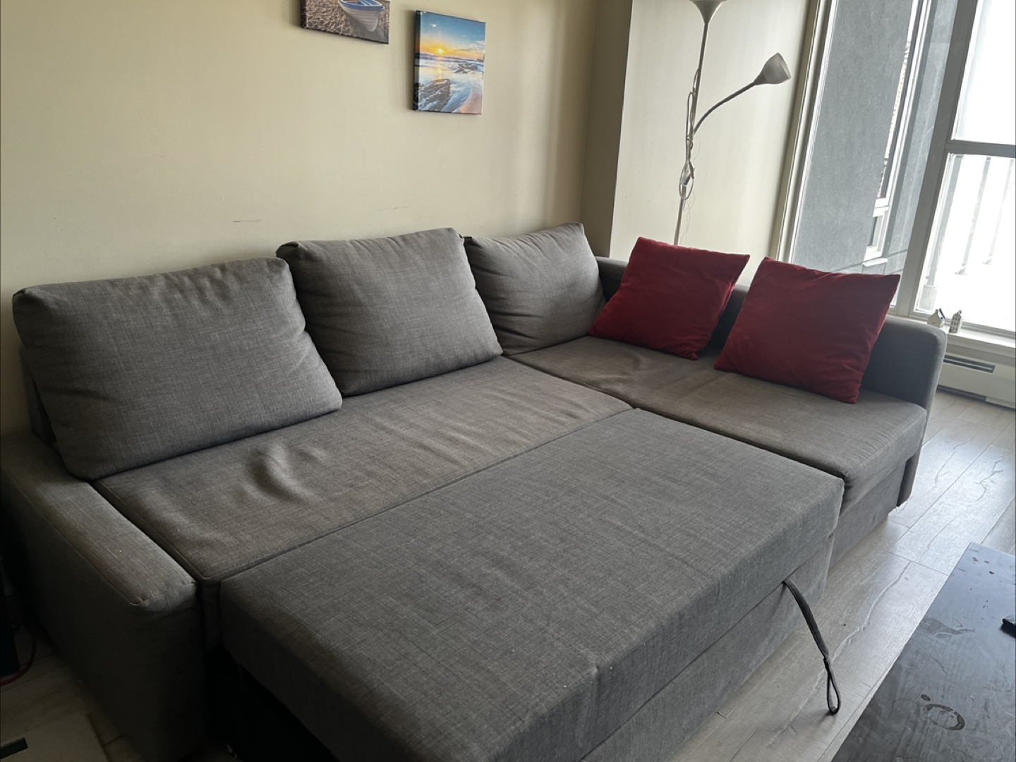 IKEA Friheten Sleeper Sofa with Storage - Grey - photo 2