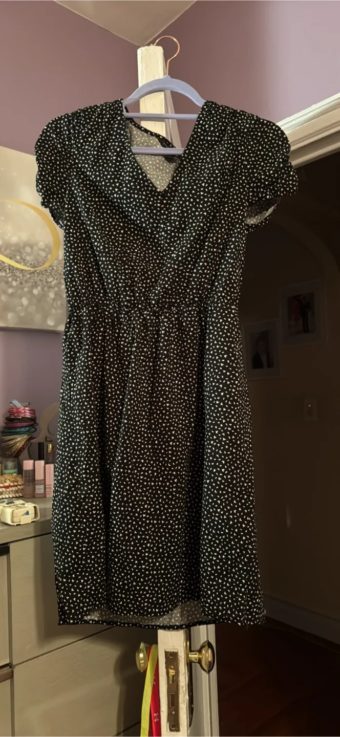 Banana Republic Black & White Dress - Size S thumbnail