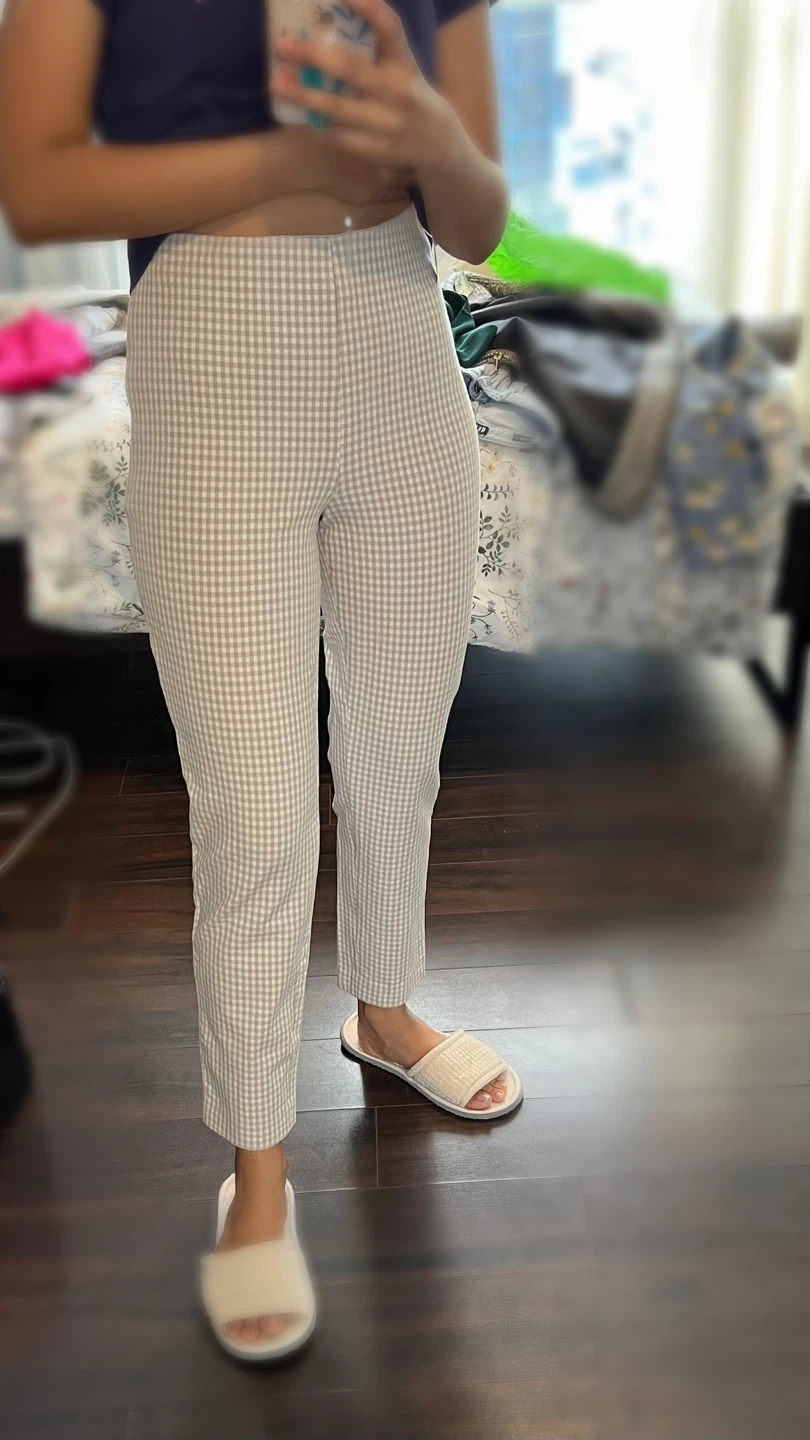 Cute H&M Gingham Work Pants Size 2