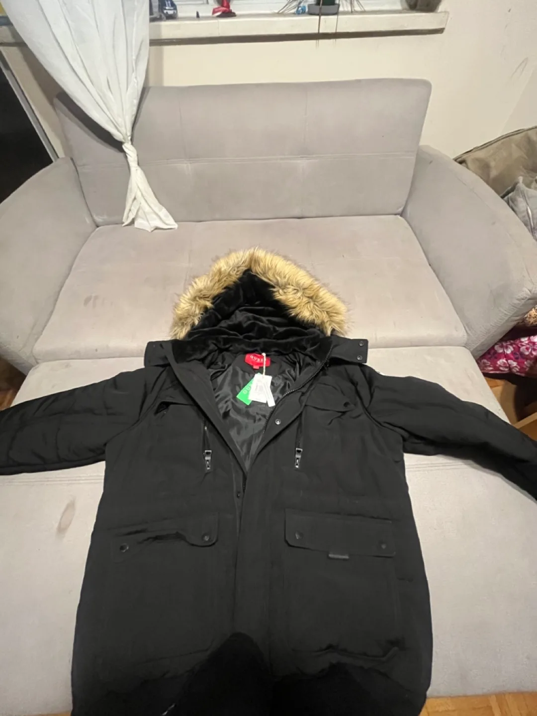 Guess Black Winter Jacket image indicator(3)