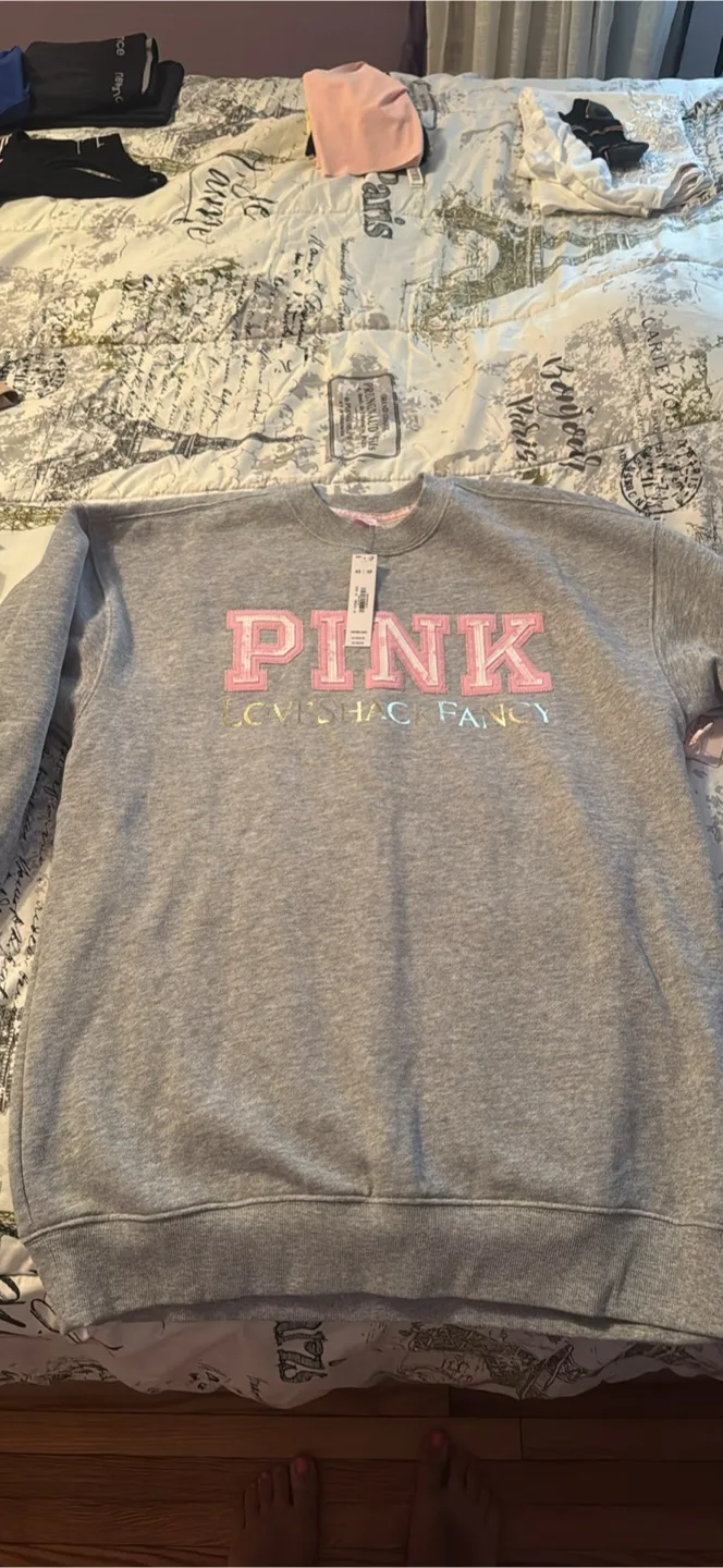 PINK Love Shack Fancy XS Sweatshirt - New! thumbnail