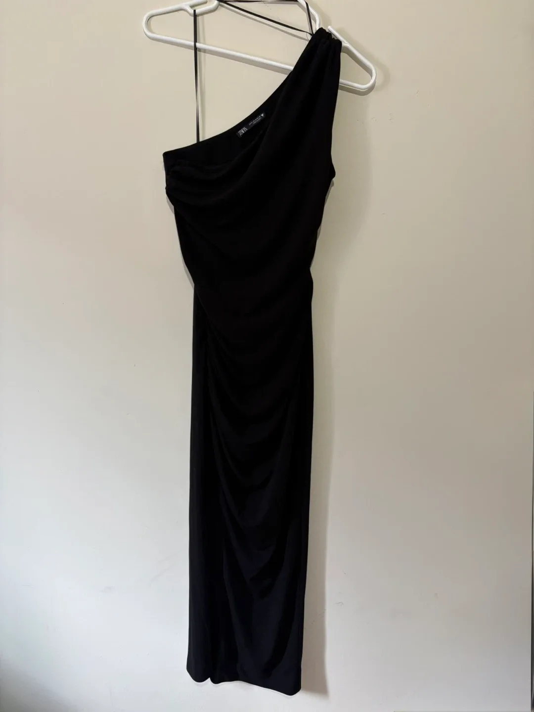 Zara Draped Asymmetric Dress - Size M thumbnail