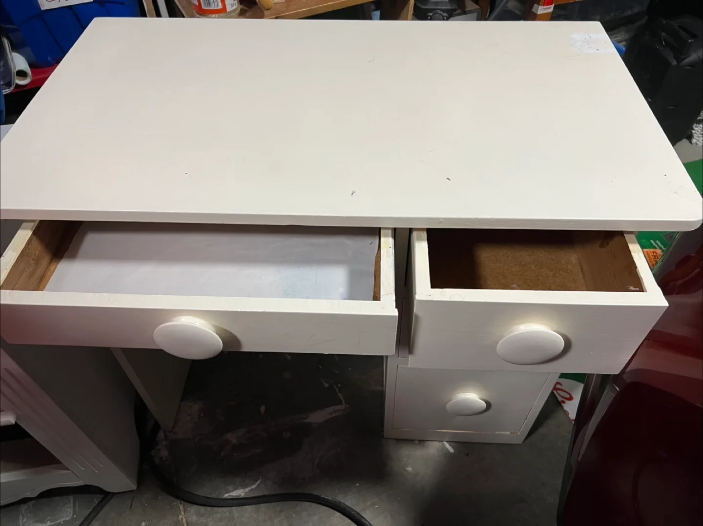 Student desk or dresser, white,  solid wood image indicator(2)