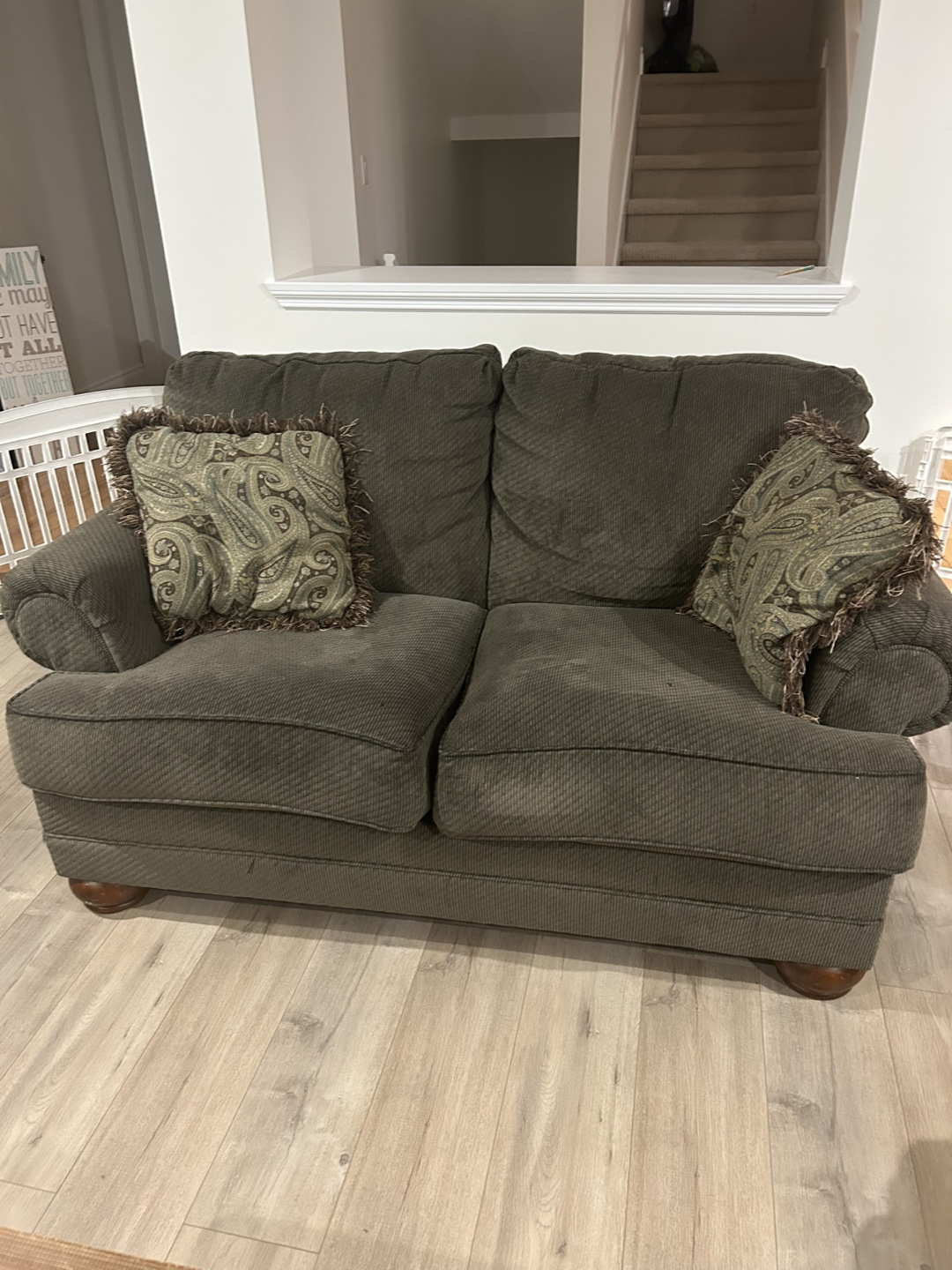 Loveseat Sofa - Green