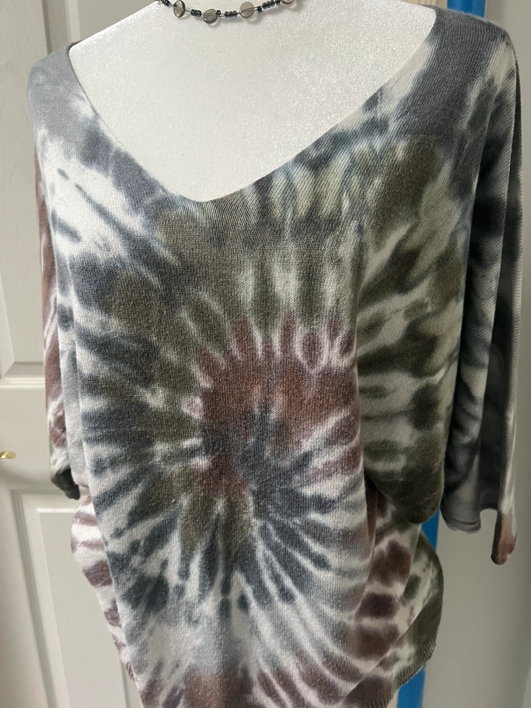 Made in Italy Tie-Dye Batwing Sleeve Top -OS-New - photo 3