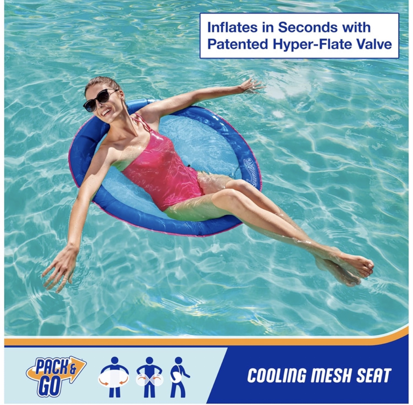 SwimWays Spring Float Recliner XL - New in Box!