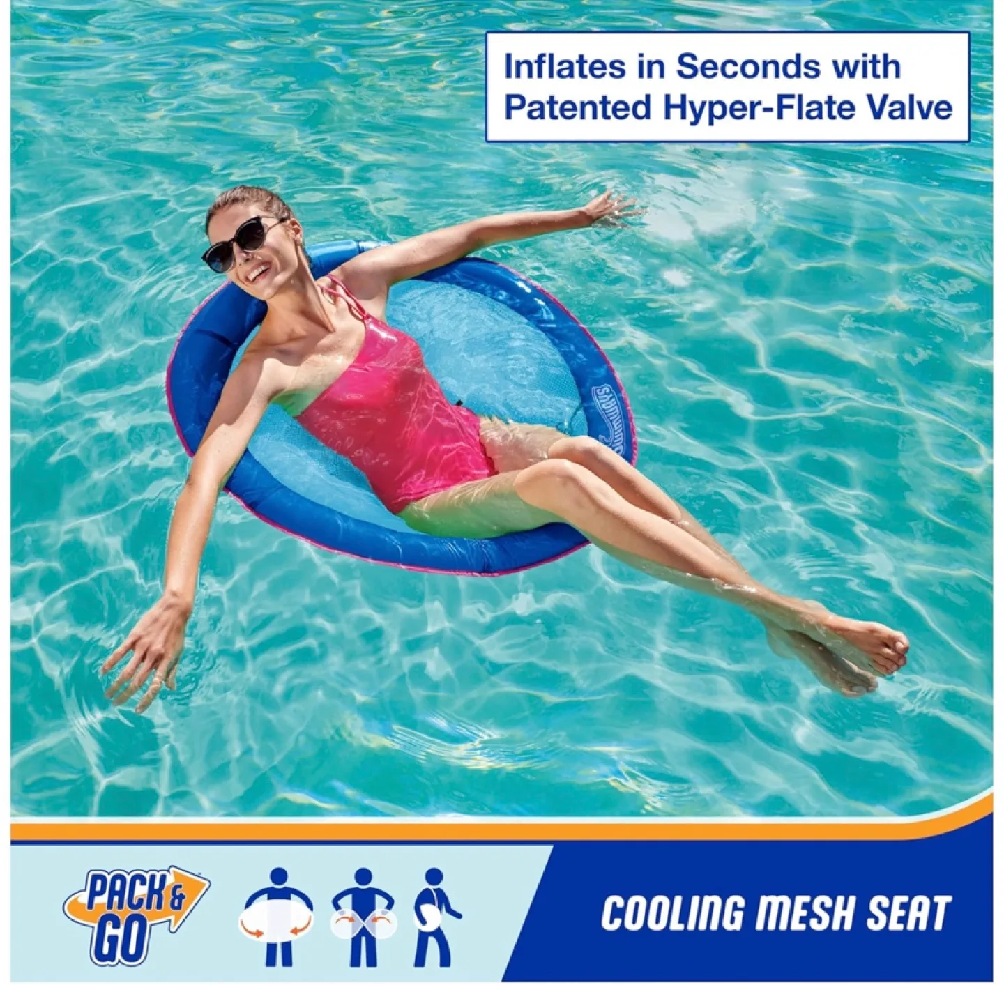 SwimWays Spring Float Recliner XL - New in Box! thumbnail