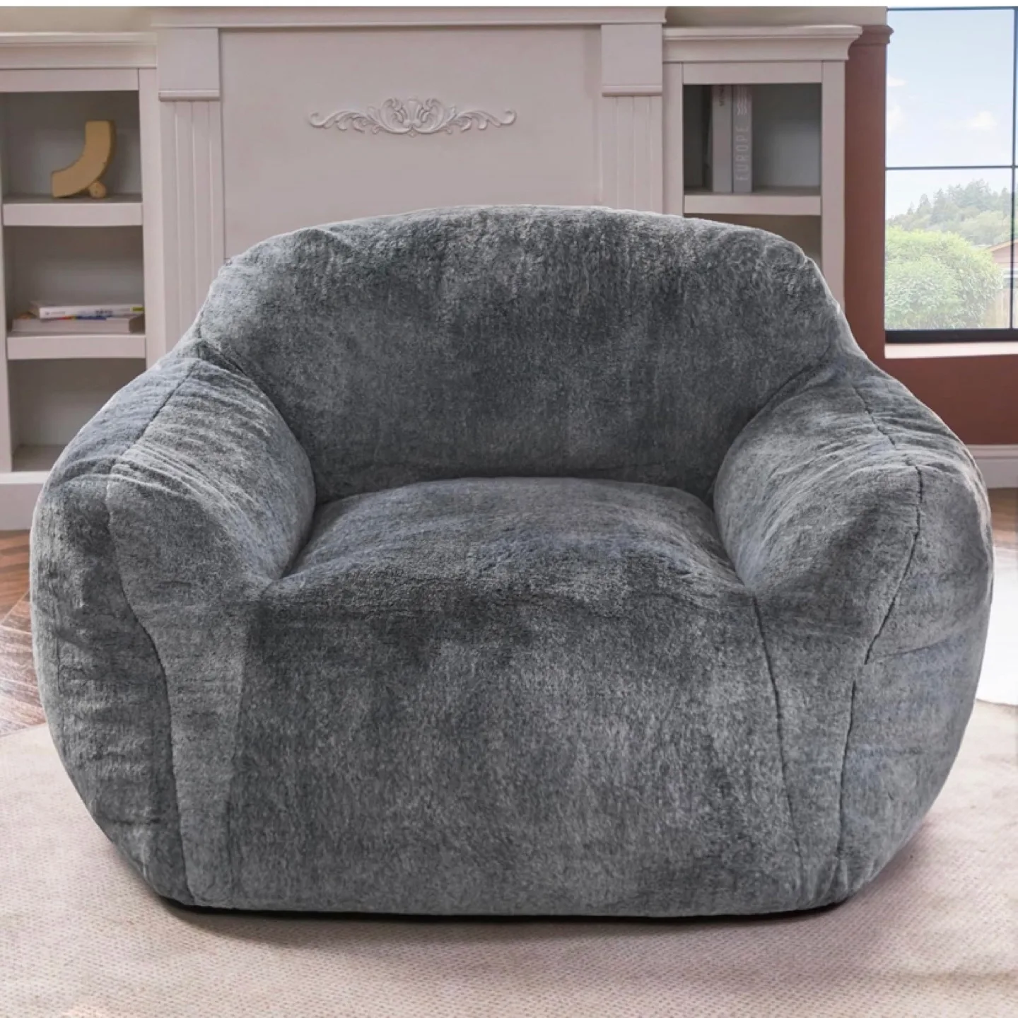 Grey Bean Bag Sofa Chair thumbnail
