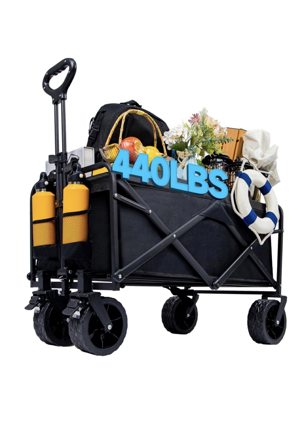 Folding Wagon Cart All-Terrain Wheels