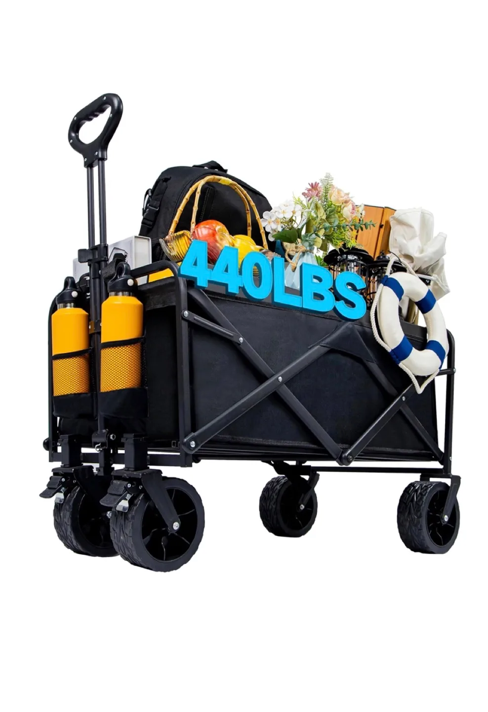 Folding Wagon Cart All-Terrain Wheels thumbnail