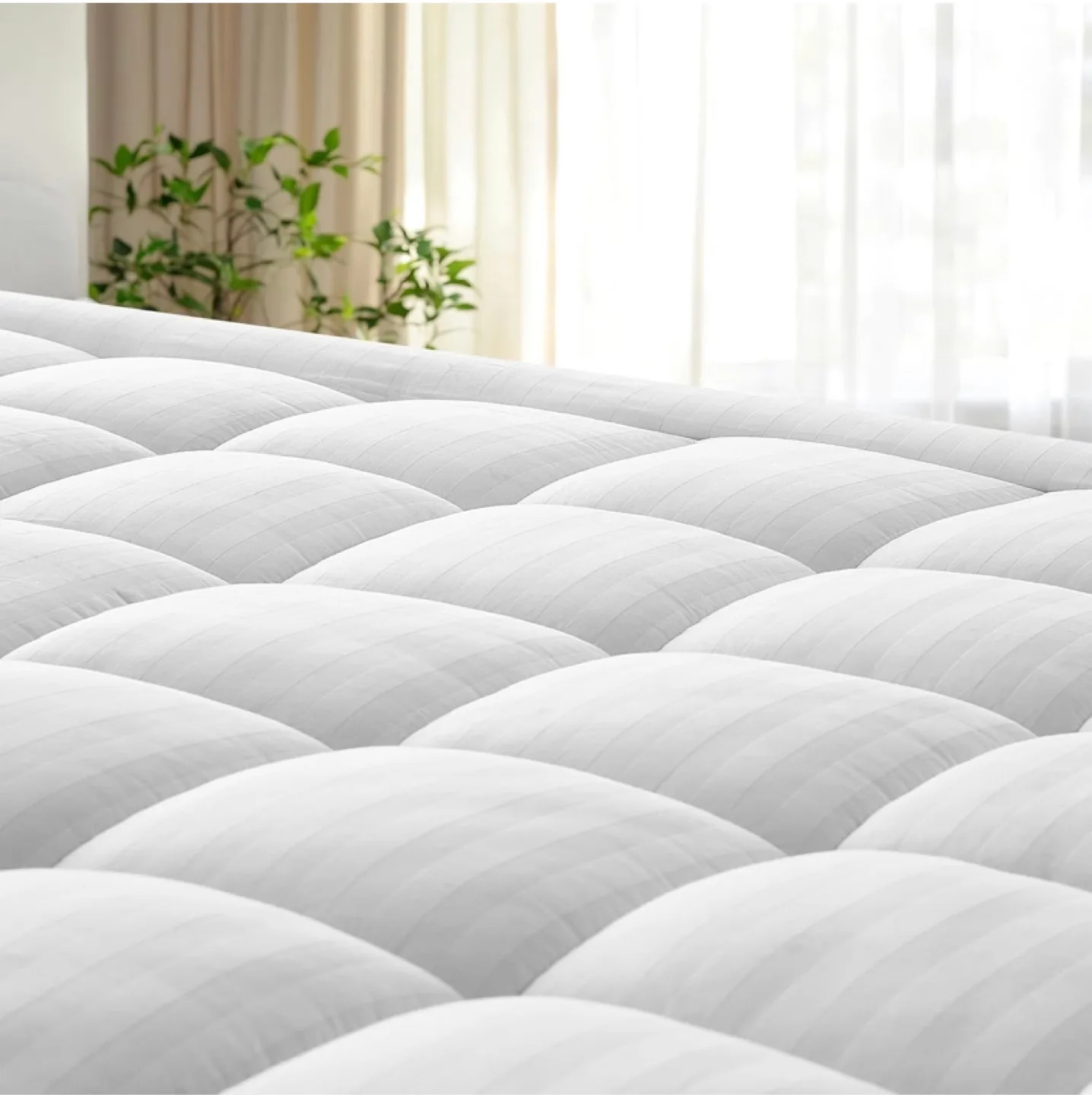 Double Stitch by Bedsure King Mattress Topper - NEW! thumbnail