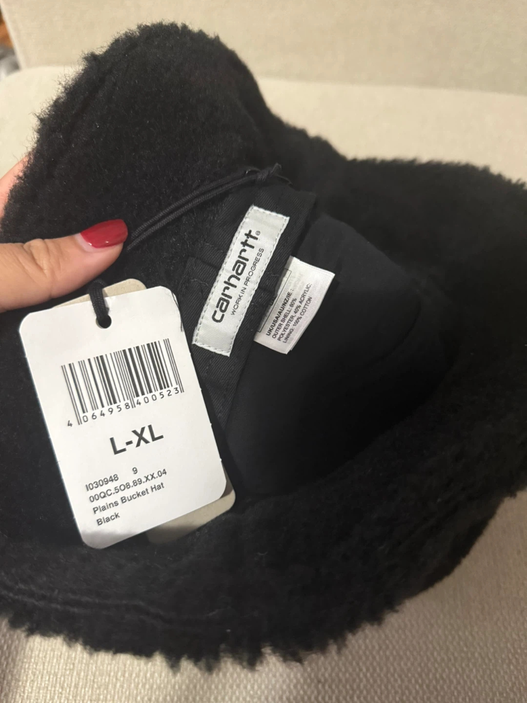 Carhartt Plains Bucket Hat - Black, L/XL - photo 2