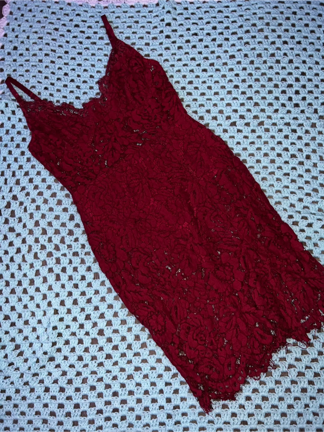 Burgundy Lace Dress - photo 2